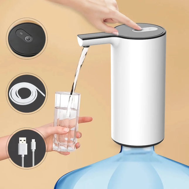 Dispensador automático de agua eléctrico con bomba: solución inteligente para beber y recargable por USB