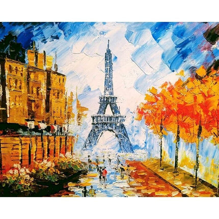 DIY Paris Street Landscape Painting by Numbers - Wnkrs