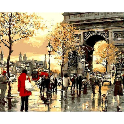 DIY Paris Street Landscape Painting by Numbers - Wnkrs