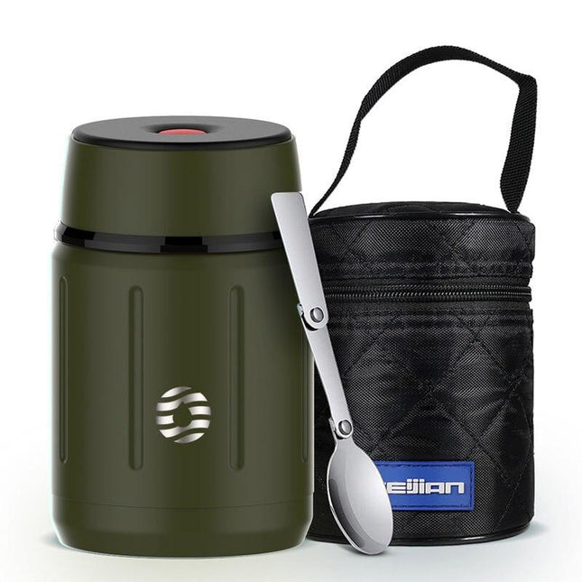 Boîte à lunch isotherme en acier inoxydable avec cuillère - 750 ml
