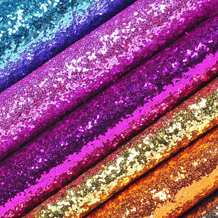 Holographic Glittery PU Fabric - Wnkrs