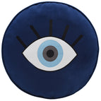 Coussin rond œil bleu / Avec noyau
