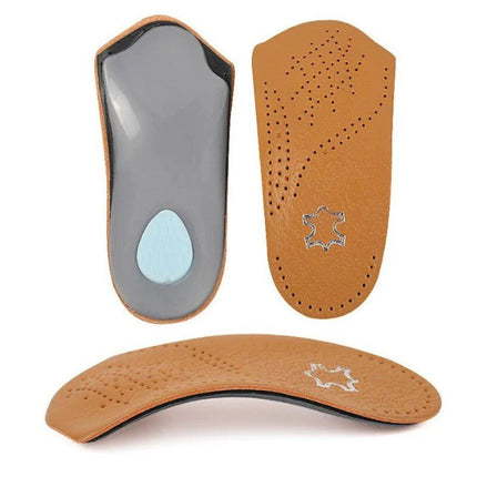 Arch Support Cowhide Insoles for Plantar Fasciitis & Foot Comfort - Wnkrs