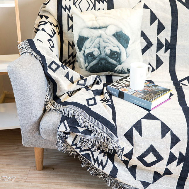 Geometric Cotton Blanket Throw Comforter - Wnkrs
