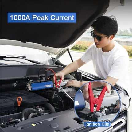 Portable Tire Inflator with Emergency Car Jump Starter & Multifunctional Air Pump - Wnkrs