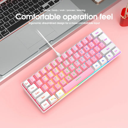 Ensemble clavier et souris de jeu filaire RGB à 61 touches