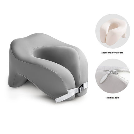 Oreiller de voyage ergonomique réglable en mousse à mémoire de forme en U