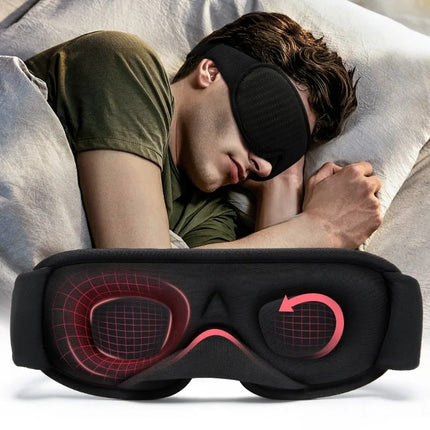 Masque de sommeil en mousse à mémoire de forme 3D