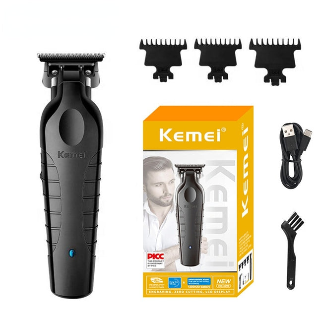 Recortadora de pelo profesional para hombres, recargable por USB, corte ultra apurado de 0 mm