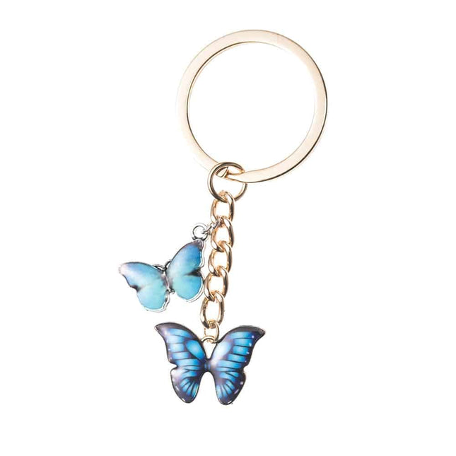 Colorful Double Butterfly Keychain - Wnkrs