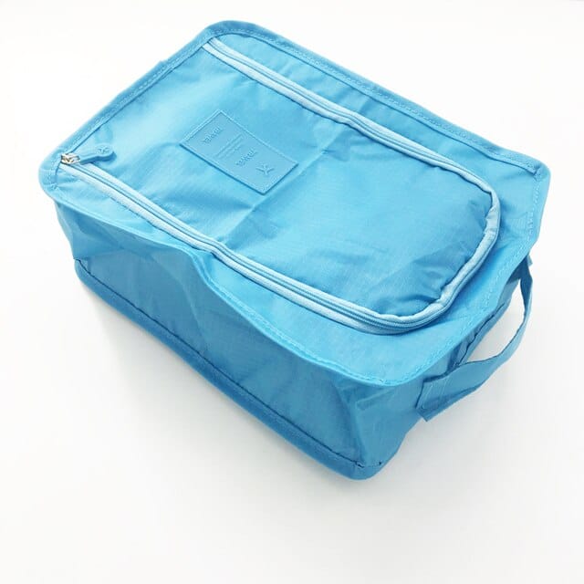 Waterproof Colorful Nylon Travel Shoes Storage Bag with Zipper - Wnkrs