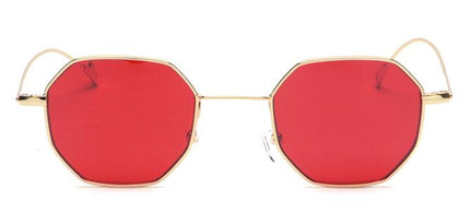 Vintage Tinted Polygon Frame Women's Sunglasses - Wnkrs