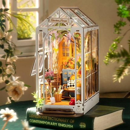 DIY 3D Book Nook Gardenhouse Puzzle with Lights - Wnkrs