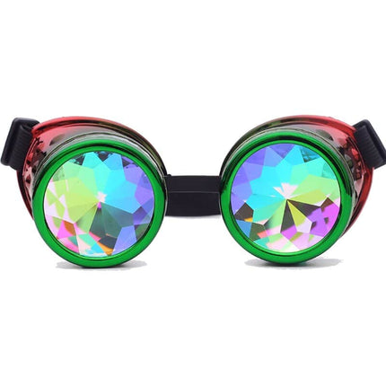 Colorful Kaleidoscope Design Steampunk Sunglasses - Wnkrs