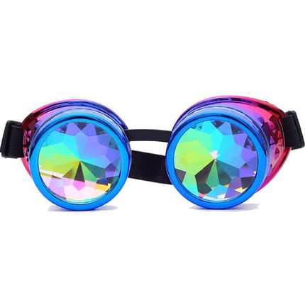 Colorful Kaleidoscope Design Steampunk Sunglasses - Wnkrs