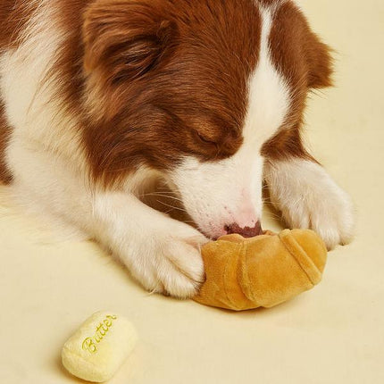 Juguete para perros con sonido chirriante en forma de comida