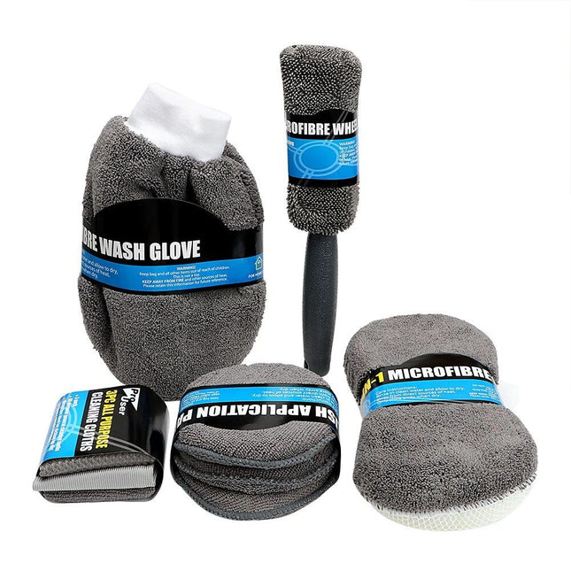 9-Piece Premium Microfiber Car Cleaning Kit - Wnkrs