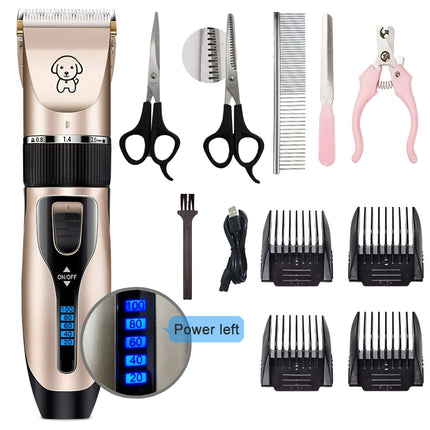 Pet Hair Trimmer and Grooming Kit