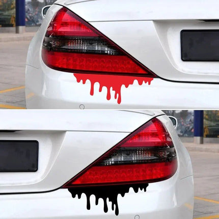 Dynamic Red Blood Bleeding Effect Car Decal - Wnkrs