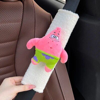 Plush Heart Frog Car Safety Belt Shoulder Cover - Wnkrs