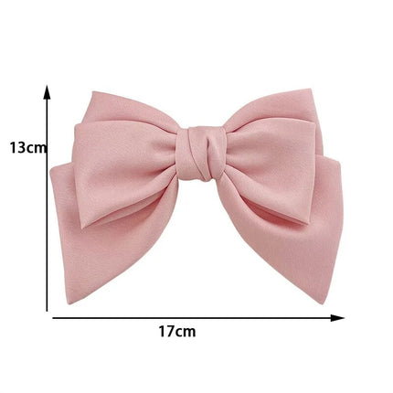 Fashionable Satin Bow Hairpin Hairclip