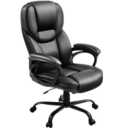 Ergonomic Faux Leather Swivel Chair for Home Office - Wnkrs