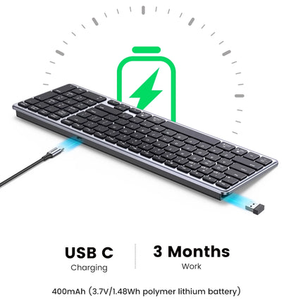 Teclado inalámbrico Bluetooth 5.0