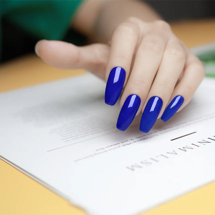 Esmalte de uñas en gel de color neón en botella de vidrio de 15 ml: manicura semipermanente con luz UV LED