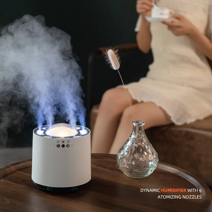 800ML Dynamic Mist Air Humidifier with Colorful LED Light