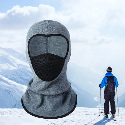 Winter Velvet Warm Breathable Ski Hood with Visor - Unisex Outdoor Cold Weather Gear - Wnkrs