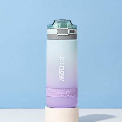 Bouteille d'eau portable écologique avec paille