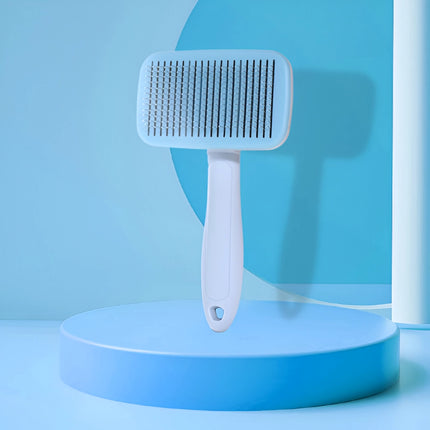 Brosse de toilettage pour animaux de compagnie avec peigne à aiguilles en acier inoxydable