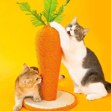 Delightful Carrot Sisal Cat Scratching Post - Wnkrs