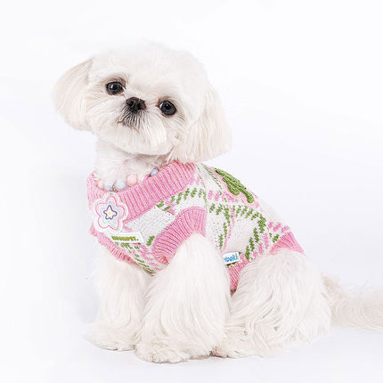 Pull d'hiver en tricot chaud pour animaux de compagnie