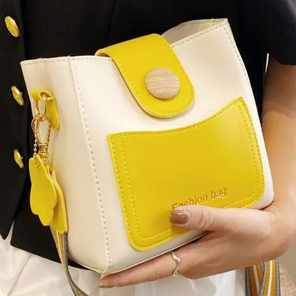 Trendy Yellow Mini Crossbody Handbag - Wnkrs