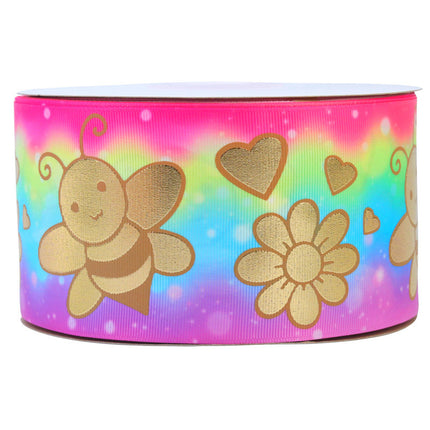 Bronzing Printed Rib Ribbon Clothing Accessories - Wnkrs