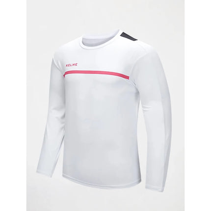 Haut d'entraînement de football à manches longues pour hommes - T-shirt de sport de course respirant