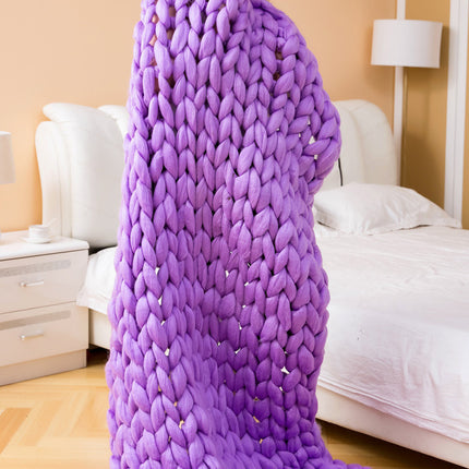 Acrylic woven super thick wool blanket - Wnkrs