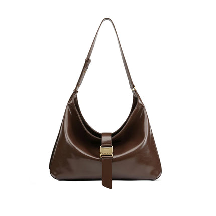 Grand sac fourre-tout tendance en cuir pour femme