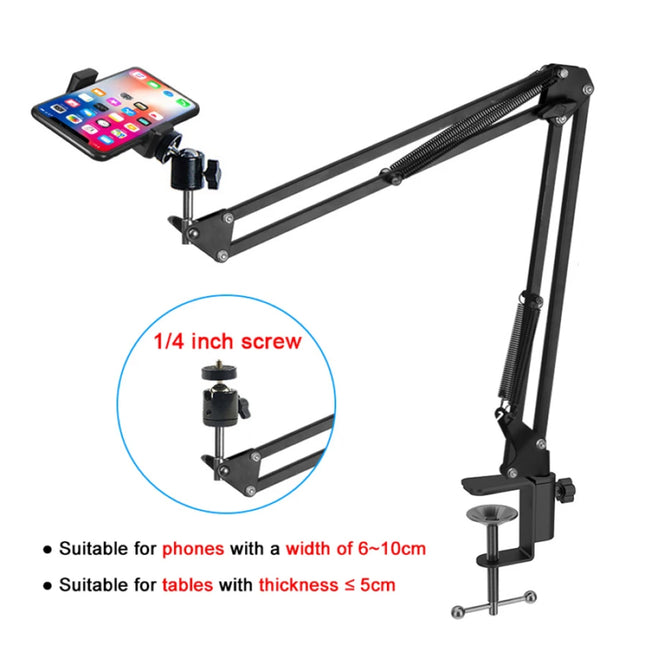 360° Rotating Long Arm Phone & Tablet Holder