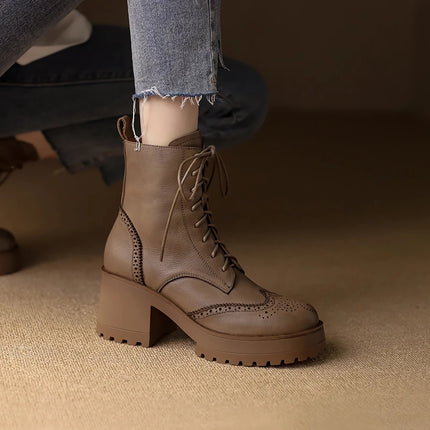 Bottes de chevalier à la mode pour femmes automne hiver avec fermeture éclair latérale et talon épais