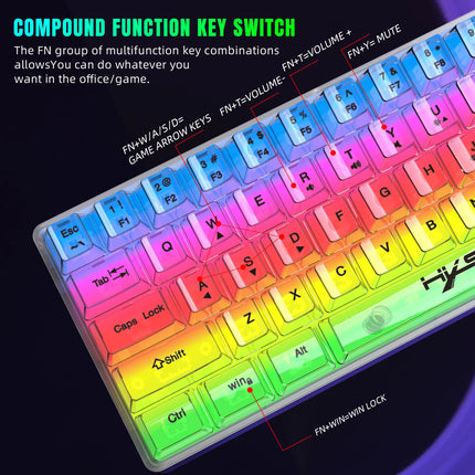 60% Compact RGB Wired Gaming Keyboard