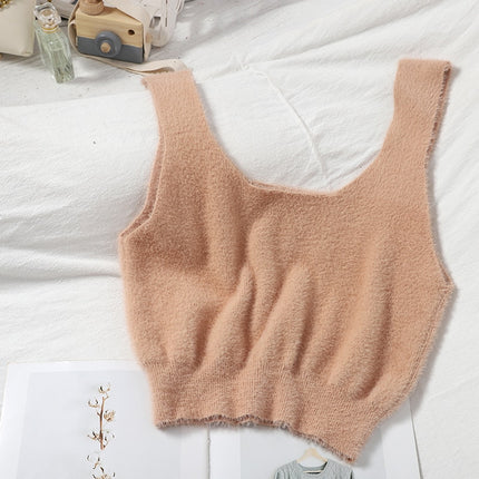 Warm Knitted Crop Top for Women - Wnkrs