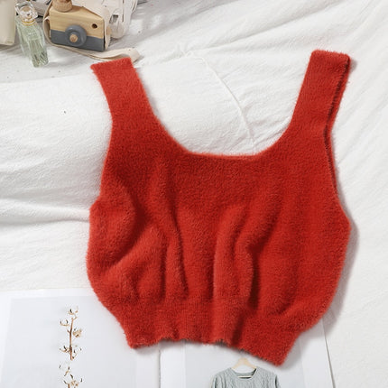 Warm Knitted Crop Top for Women - Wnkrs