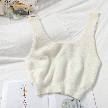 Warm Knitted Crop Top for Women - Wnkrs