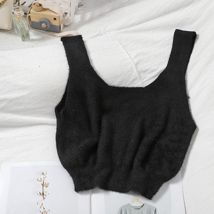 Warm Knitted Crop Top for Women - Wnkrs