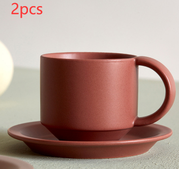 Velvet Ceramic Coffee Mug With Tray - Wnkrs