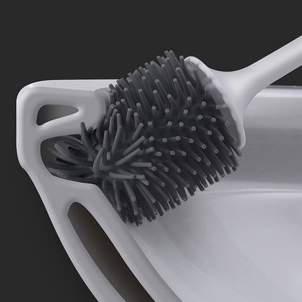 Ensemble de brosses de toilette en TPR avec support pour le nettoyage de la salle de bain