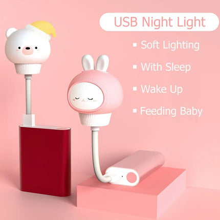 Adjustable Brightness Cartoon Night Light with Remote - Wnkrs