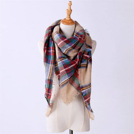 Women's Autumn Plaided Scarf - Wnkrs